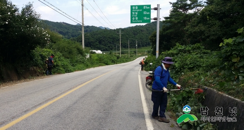 0623 건설과 - 주요도로변 제초작업 등 환경정비 실시 1.jpg